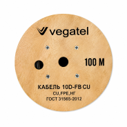 Кабель коаксиальный VEGATEL 10D-FB Cu (ГОСТ, черный) бухта 100м