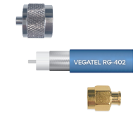 Кабельная сборка VEGATEL RG-402 (SMA-male - N-male) 2м