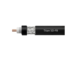 Кабель коаксиальный VEGATEL 5D-FB (Titan, черный) 100м